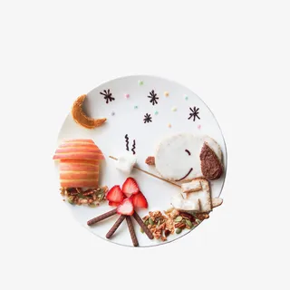 在烧烤的小狗食物摆拍造型素材免抠