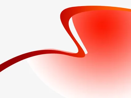 漂浮彩带  渐变红色背景