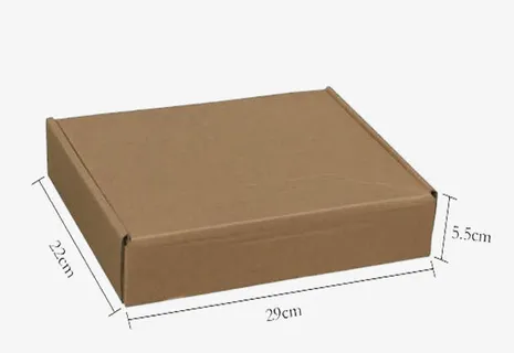带尺寸牛皮纸盒免抠