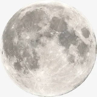 灰色月球中秋高清免抠