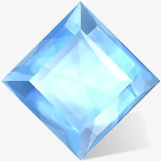 蓝色水晶png素材免抠