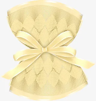 丝带纹理蝴蝶结免抠