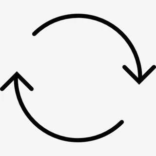 两细箭形成一圈图标免抠