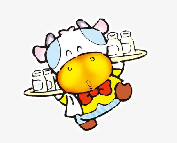 卡通小牛免抠