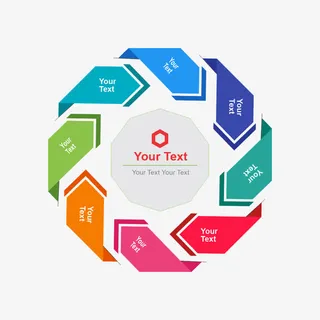 图表丰富多彩的箭免抠