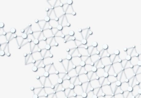 矢量白色粒子结构简约科技感纹路免抠