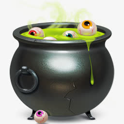 万圣节煮眼睛免抠