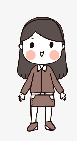 人物手绘插画可爱素材69免抠