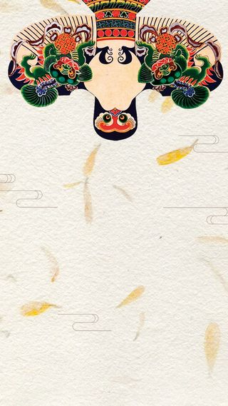 黄色文艺中国风风筝PSD分层H5背景素材高清