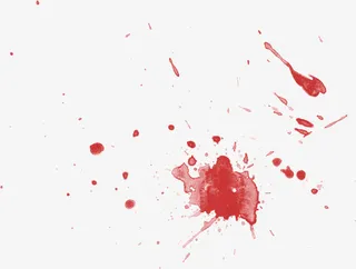 油漆水墨泼墨溅落红色矢量图免抠