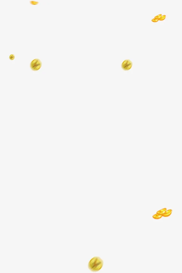 漂浮的金币免抠