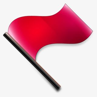 小红旗标志图标免抠