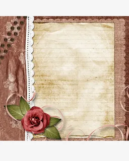 复古信纸纸质底纹免抠