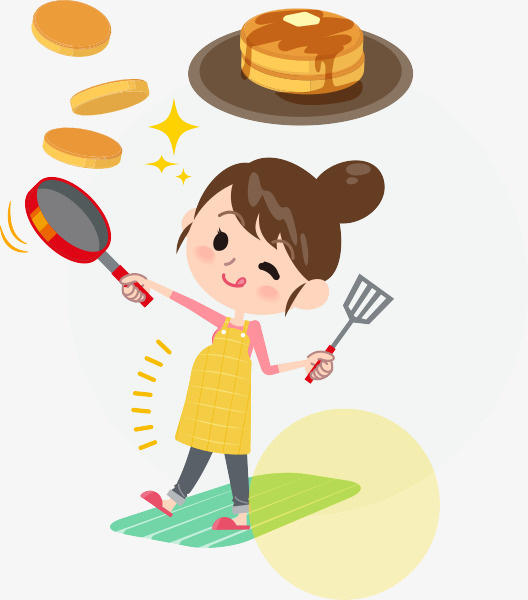 下厨做蛋糕的母亲免抠