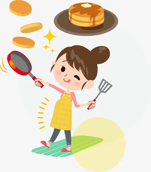 下厨做蛋糕的母亲免抠