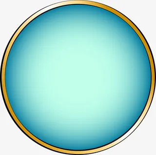 蓝色闪耀圆圈免抠