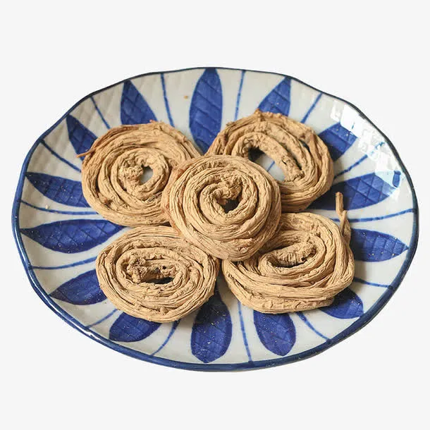 个性盘子里的党参素材免抠