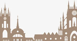 矢量国家地理标志城市建筑素材免抠