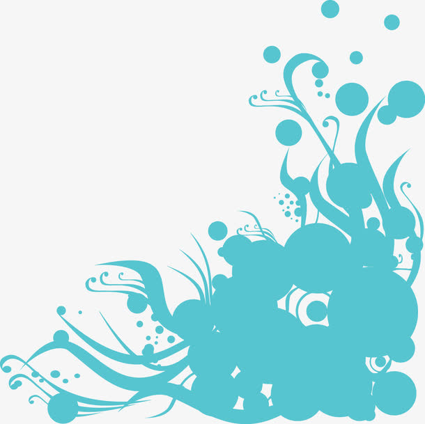 浅色水墨矢量图免抠