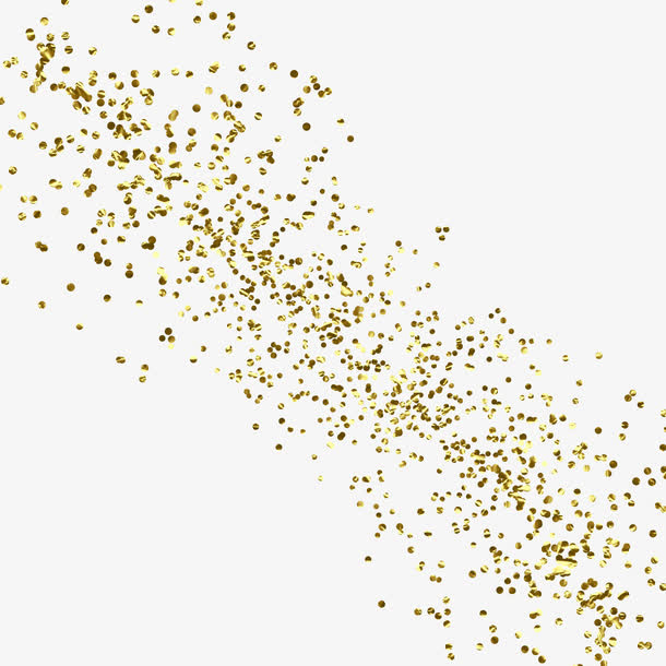 黄色元素金黄色素材  金色碎屑免抠