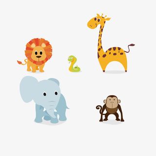 矢量卡通动物免抠