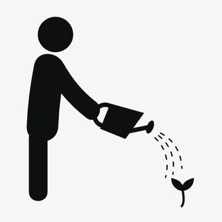 浇花的人图标免抠