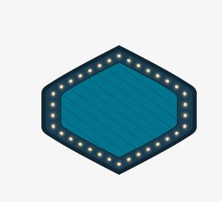 灯泡边框矢量图免抠