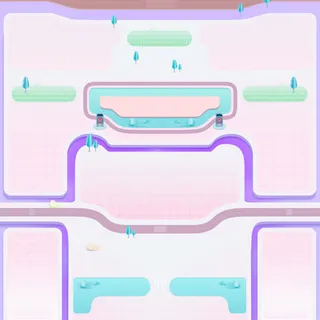 紫色可爱卡通网页免抠