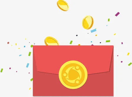 红包金币封好的红包免抠