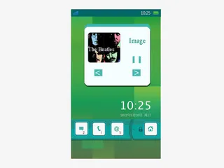 清新绿解锁界面免抠
