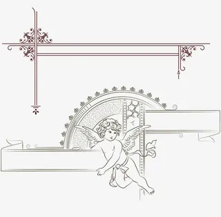 复古欧式建筑花纹免抠