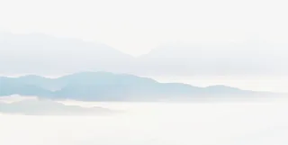 中国风水墨青山免抠