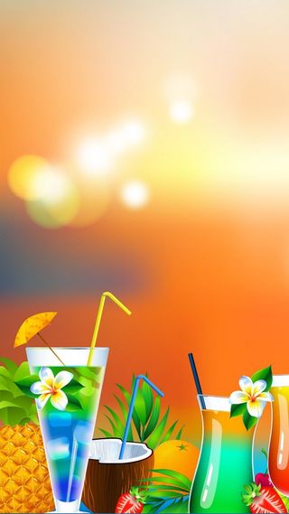 彩色卡通H5背景高清