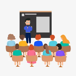 商务人物会议培训免抠