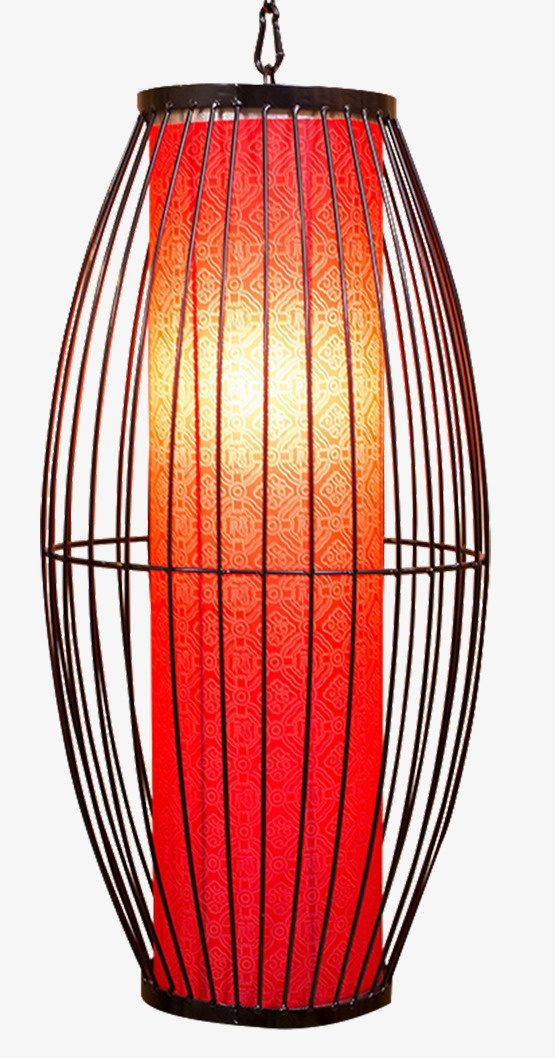 个性铁艺仿古中国风鸟笼灯免抠