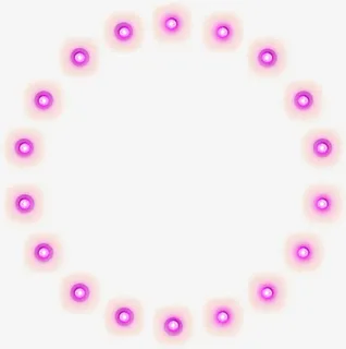 活动还白卡通紫色光效圆圈效果免抠