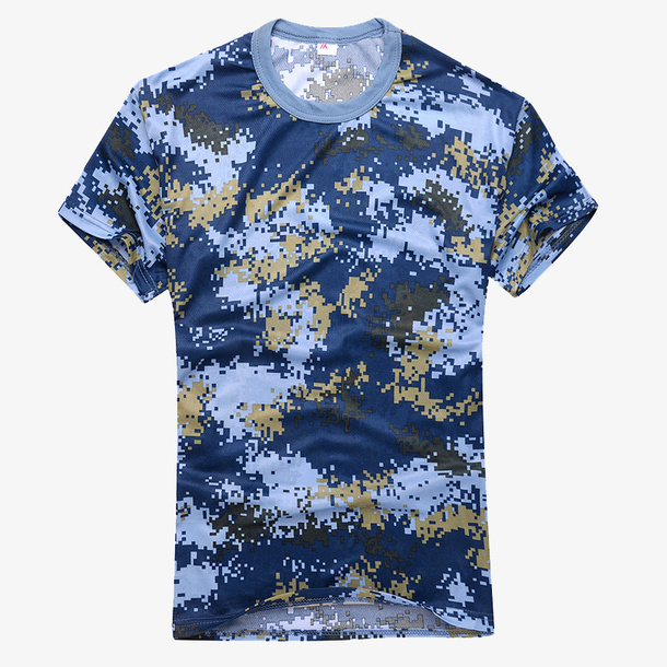 海军迷彩T恤PNG免抠