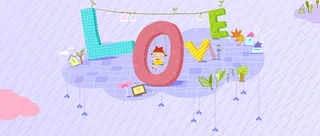 动漫卡通紫色学生背景高清