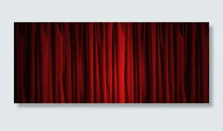 红色幕布背景高清