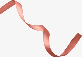 咖啡色效果卡通彩带免抠