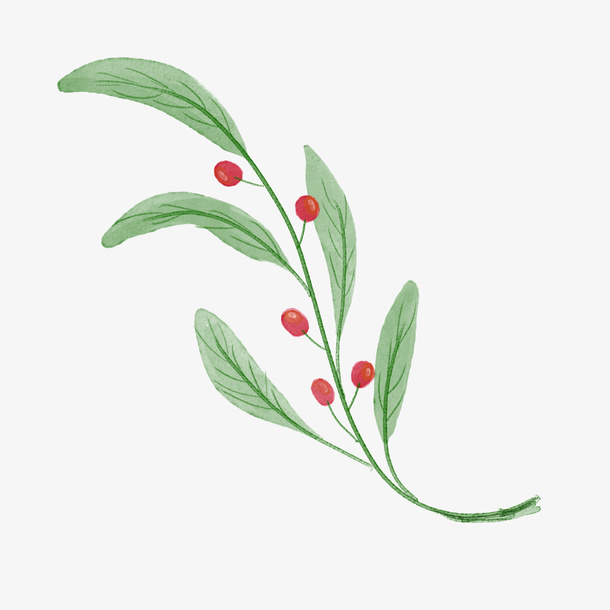 清新小花卡通插画13免抠