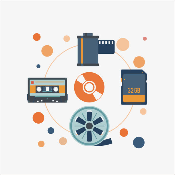 播放流程图标免抠