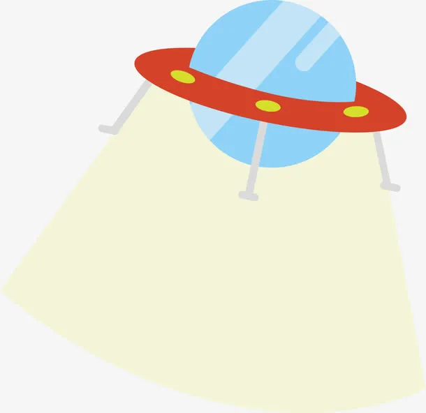 世界航天日太空飞碟免抠