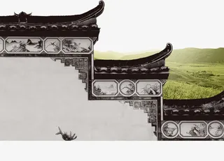 古典韵味古建筑徽派建筑免抠