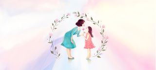 淘宝手绘粉色海报背景高清