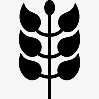 带叶子的树枝图标免抠