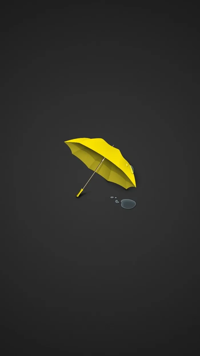 黑色雨伞H5高清