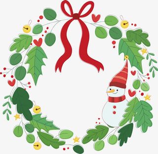 矢量图绿色圆环装饰免抠