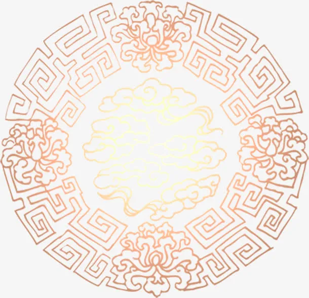 古典花纹底纹免抠