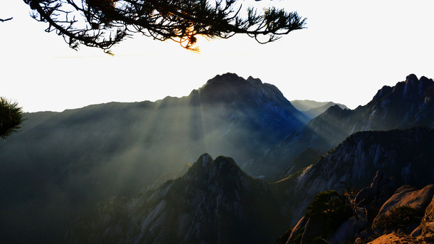 天都峰奇景免抠